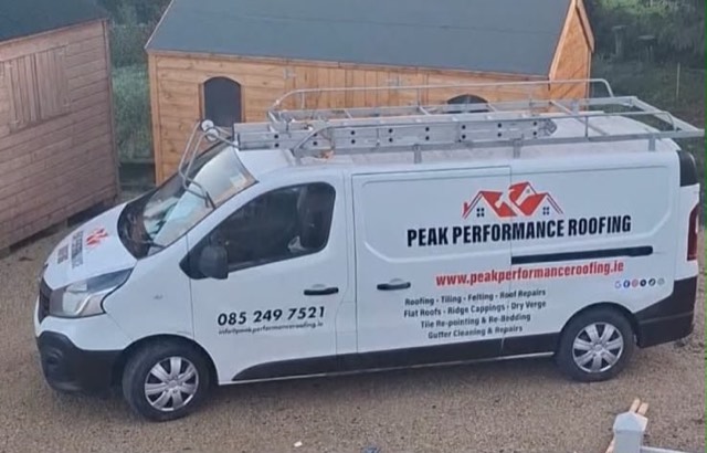 The Peak Performance Roofing van